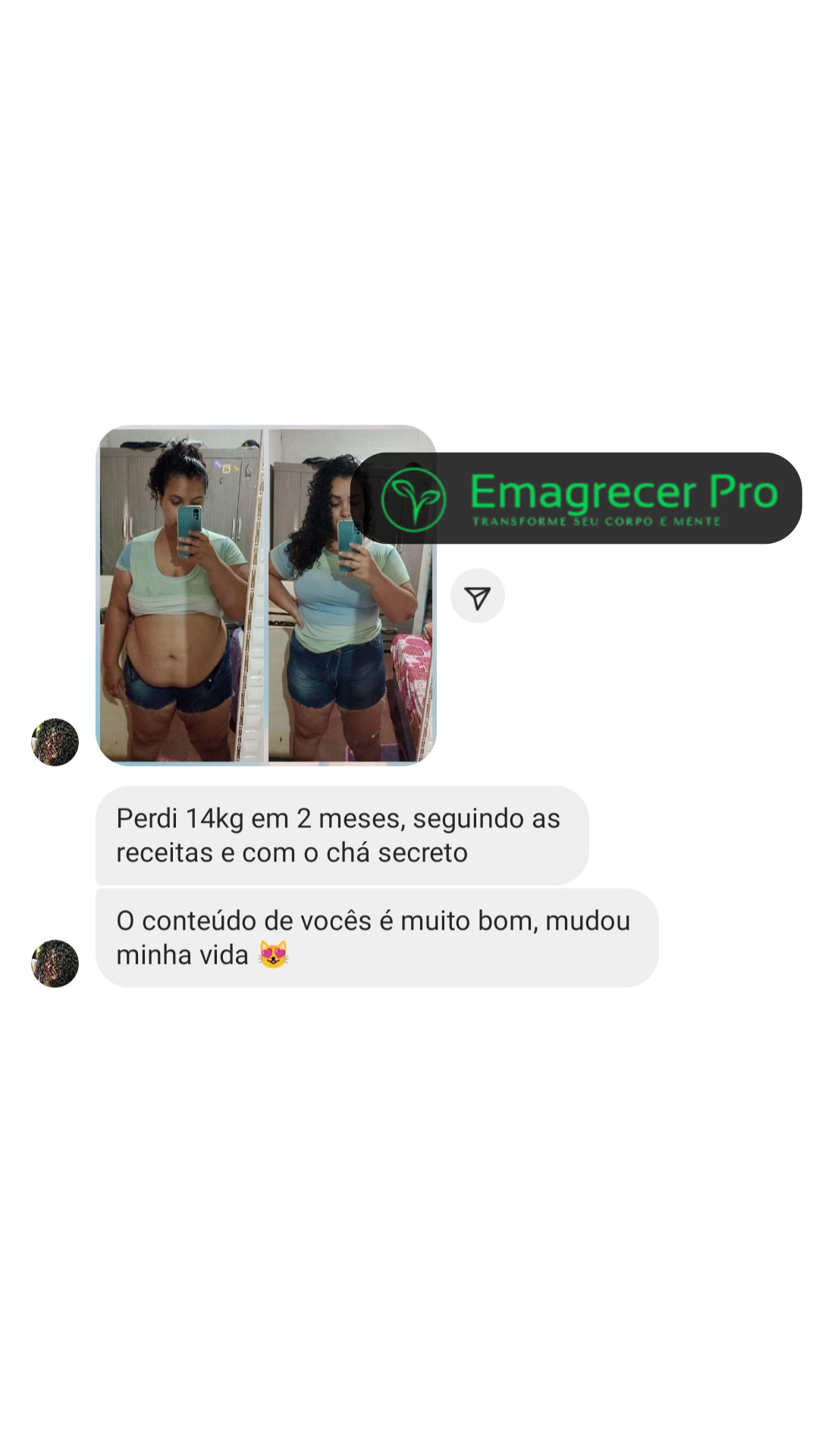 Perdi 14kg em 2 meses